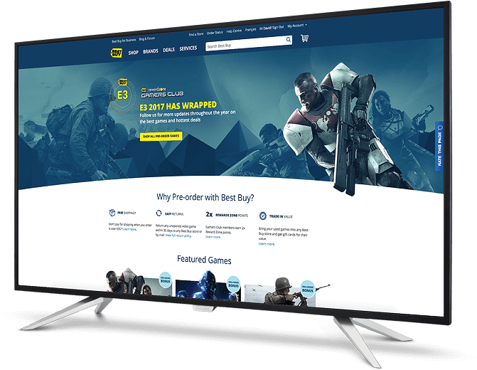 E3 Landing Page
